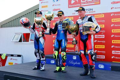 Kent, Race three podium, Thruxton, 2024, 11 August